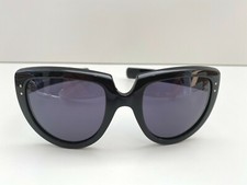 OLIVER GOLDSMITH Y-NOT SUNGLASSES SHINY BLACK FRAME LADY GAGA 55MM-24MM
