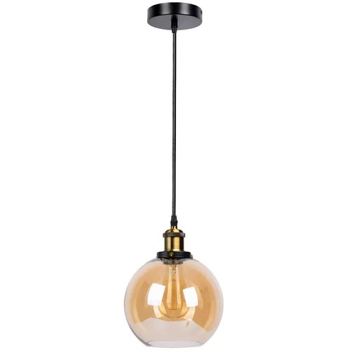 Modern amber glass - modern, ceiling