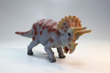 Triceratops Figure Dinosaur Toy Early Learning Centre ELC Grey Red Vintage 1998