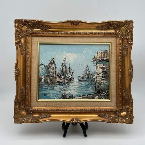 Vintage signed oil painting - signed,