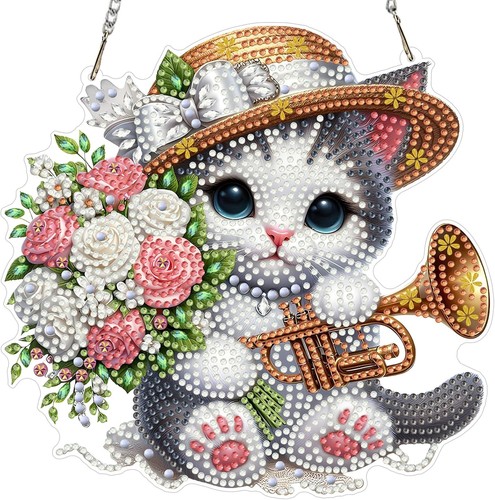Diamond painting kit with - diamond,