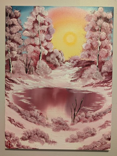 Original landscape oil - original,