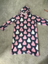 Girls Towelling Beach Cover-Up Hooded Boden Age 11 - 12 Pears