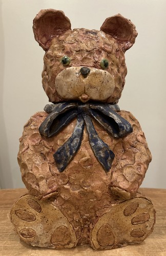 Handmade pottery clay brown - handmade,