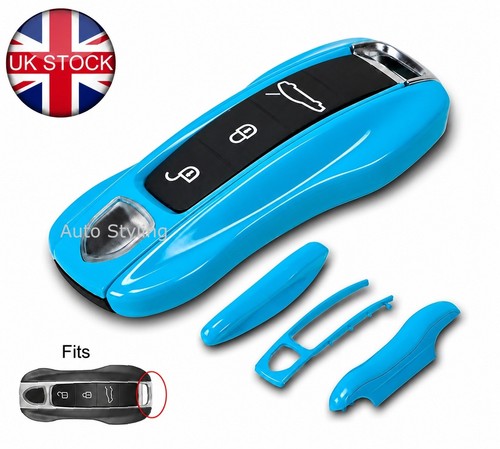 Blue painted side key cover - blue,