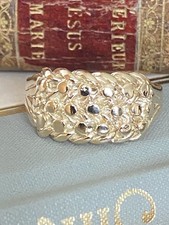 Gents 9ct Gold 4 Row Chunky