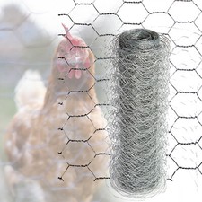 Chicken Mesh Wire Fencing Galvanised Netting Rabbit Fence Pet Garden 50m 25m