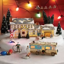 UK Xmas Decor National Lampoon Christmas Vacation Griswold Holiday House Display