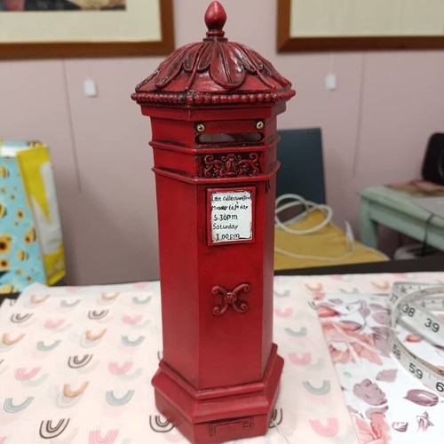 Red royal mail post pillar - red,