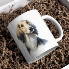 Saluki Dog 11oz White Mug