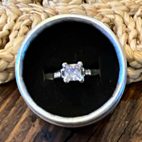 Princess cut cubic zirconia - cut,