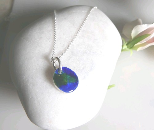 Solid sterling silver - solid, pebble
