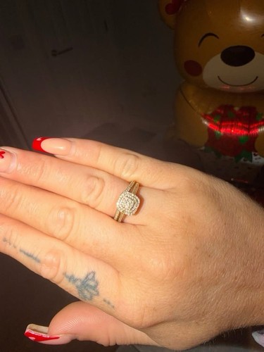 9ct yellow gold diamond bridal - 9ct,