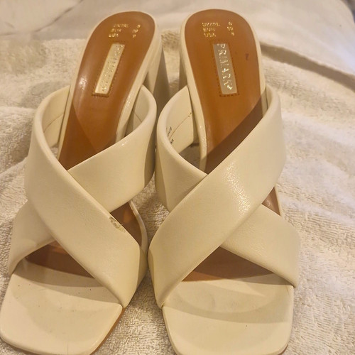 Primark white square toe slip - primark,