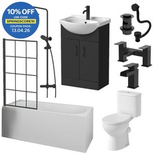 Complete Bathroom Suite Black