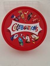 Celebrations Plastic Chocolate Tin Used Empty Tin 