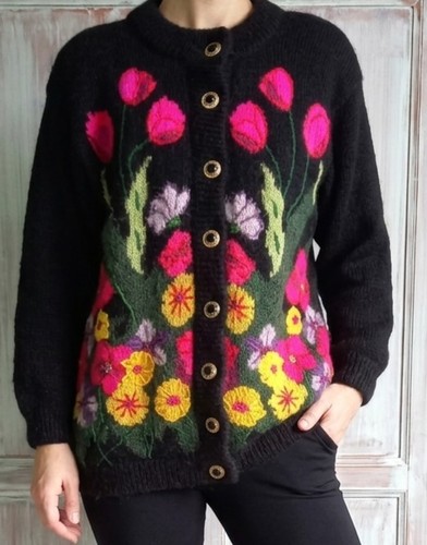 Vintage 80s cardigan - 80s,