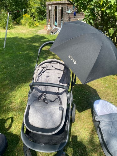 Icandy orange pram grey - icandy, in