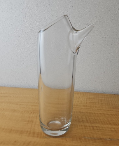 Art glass martini pitcher - glass, 11"