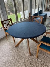 BLUE Navy poker table cover in