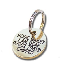 Engraved Satin finish Brass ID