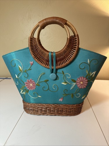 Multicolored floral handbag - multicolored,