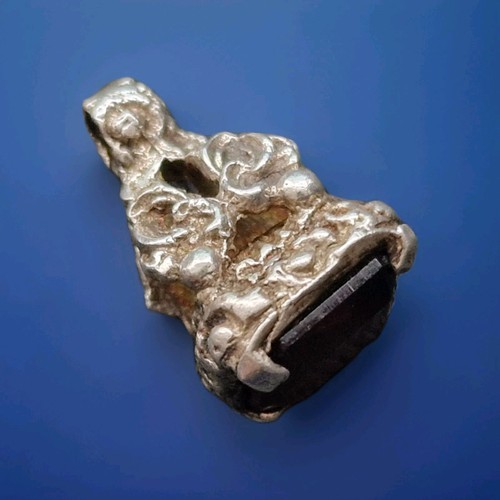 Antique silver fob pendant - antique,