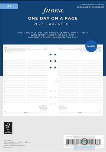 Filofax 2027 diary one - filofax,