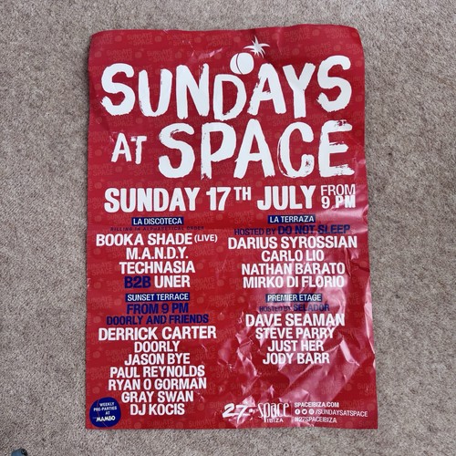 Original space ibiza 2016 - space,