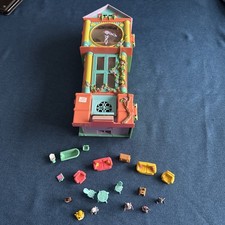 1995 Vivid Imaginations Teeny Weeny Families Grand Hotel Clock Playhouse+ Extras