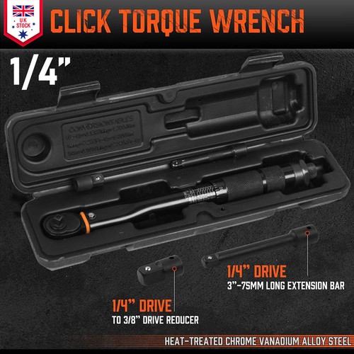 Ratchet torque wrench - 1/4",