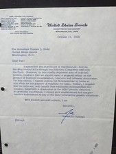 SIGNED TYPED letter from