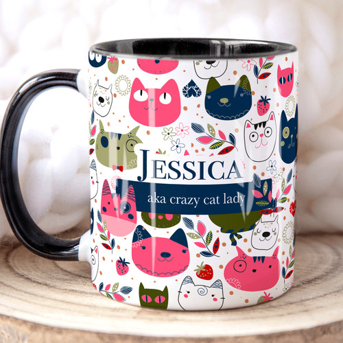 Crazy cat lady personalised - lady,