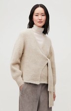 Cos Mohair Beige Wrap Knit