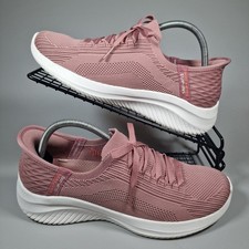 Skechers Trainers Womens Size 5 Pink Slip Ins Ultra Flex 3 Brilliant Path Shoes