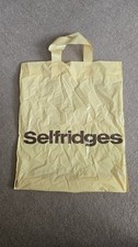 Vintage Selfridges Carrier Bags plastic