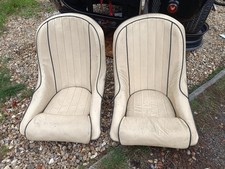 AC Cobra FRONT SEATS . Classic Roadster . LEATHER x2 Car Vintage * VGC . L@@K !