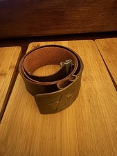 Soviet Russian USSR Military Army Soldier Belt. Imitation Leather. Metal Buckle