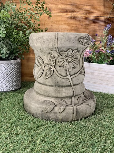 Stone garden floral round - garden,