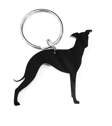 Italian greyhound dog keyring - greyhound,