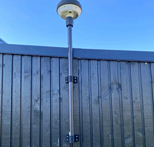 Metal wall mount pole - metal,