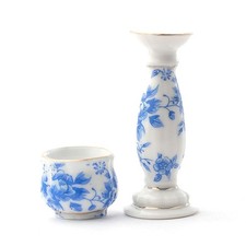 Dolls House Blue & White