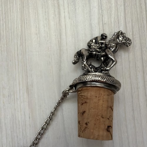Racing horse silver metal - silver,