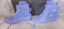 maje suede mocassin boots size