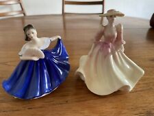 Royal Doulton  - HN 3214 - Elaine - 1979 & Coalport Debutante May Ball Figurines
