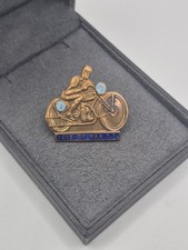 Isle of Man TT race motorcycle and rider badge circa 1940 - BOX NOT INCLUDED