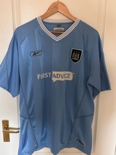 Manchester City replica  home football shirt Reebok  2003-2004  Large