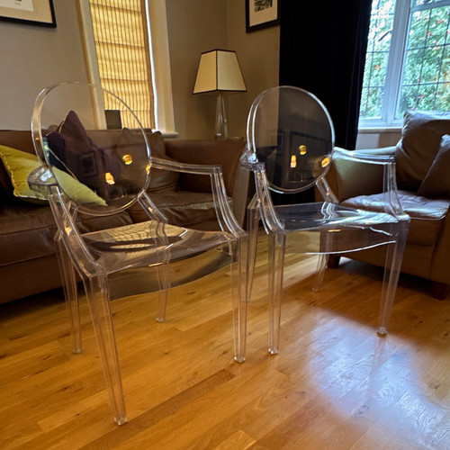 Kartell clear plastic ghost - clear,