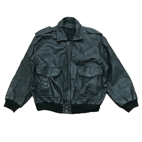 Leather flight jacket - leather, men’s