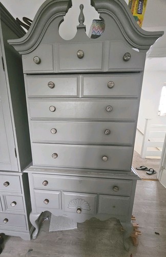 Antique tallboy dresser - tallboy,